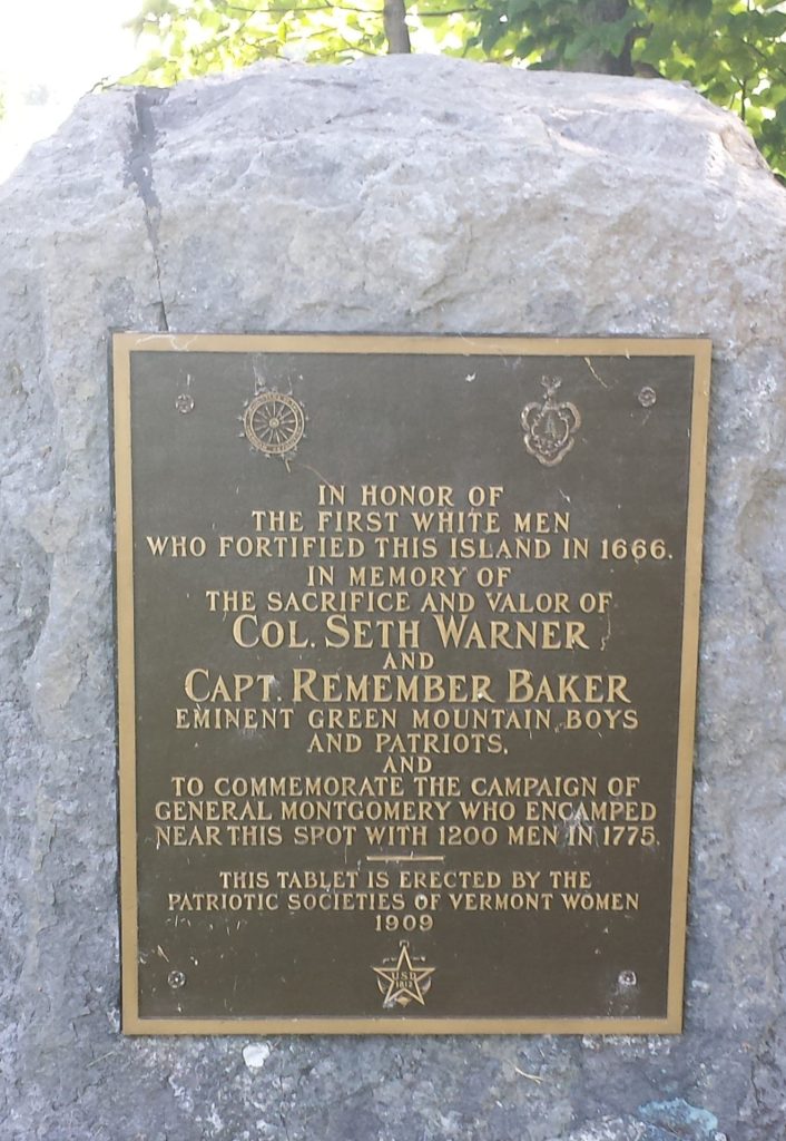COL. SETH WARNER AND CAPT. REMEBER BAKER REVOLUTIONARY WAR MEMORIAL