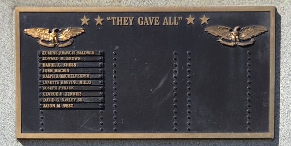 CRAFTON BOROUGH ARMED FORCES WAR MEMORIAL PLAQUE A