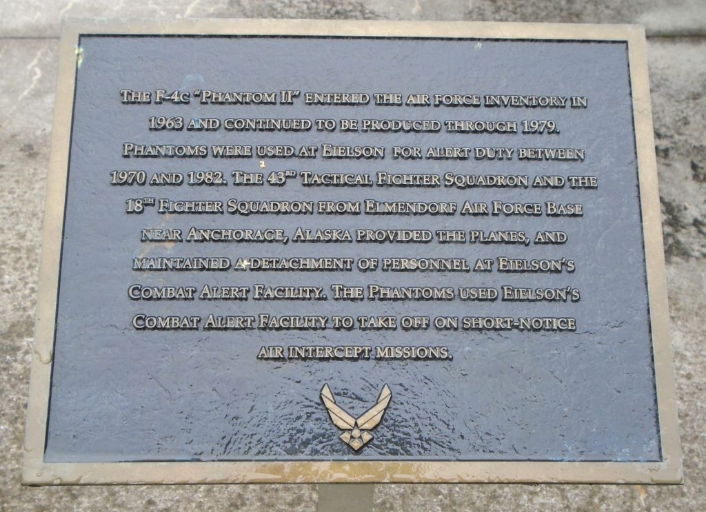 F-4C “PHANTOM” II MEMORIAL AIRCRAFT PLAQUE A