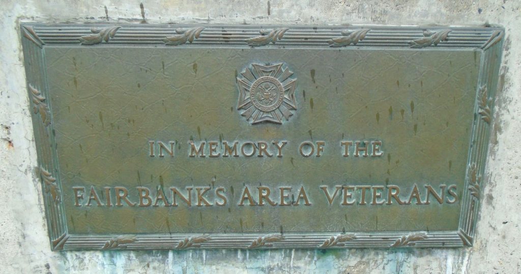 FAIRBANKS AREA VETERANS MEMORIAL PLAQUE