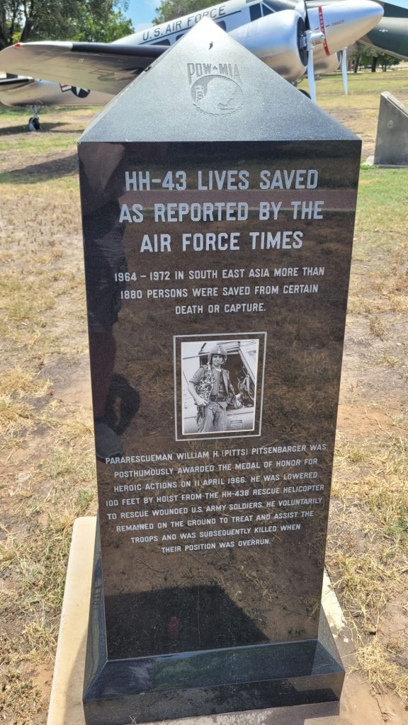 HH-43 HELICOPTER MEMORIAL SIDE A