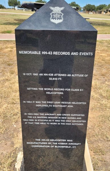 HH-43 HELICOPTER MEMORIAL SIDE C