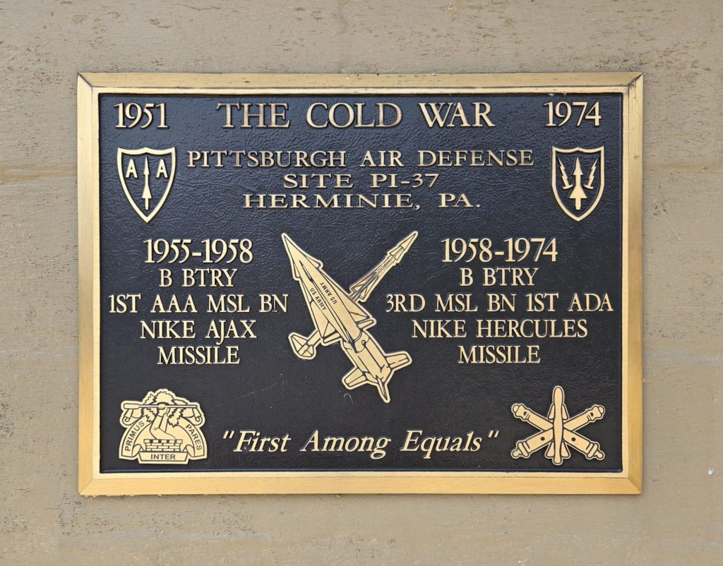HERMINIE THE COLD WAR MEMORIAL PLAQUE