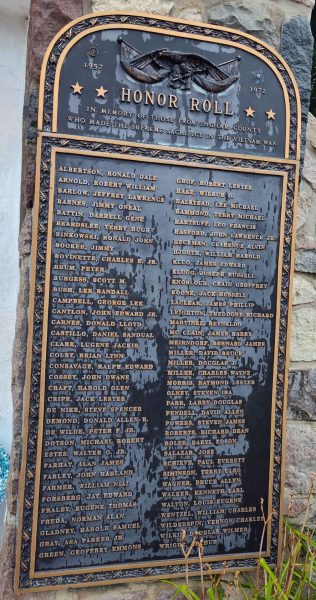 INGHAM COUNTY VIETNAM WAR SUPREME SACRIFICE MEMORIAL PLAQUE