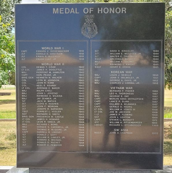 JBSA LACKLAND MEDAL OF HONOR WAR MEMORIAL