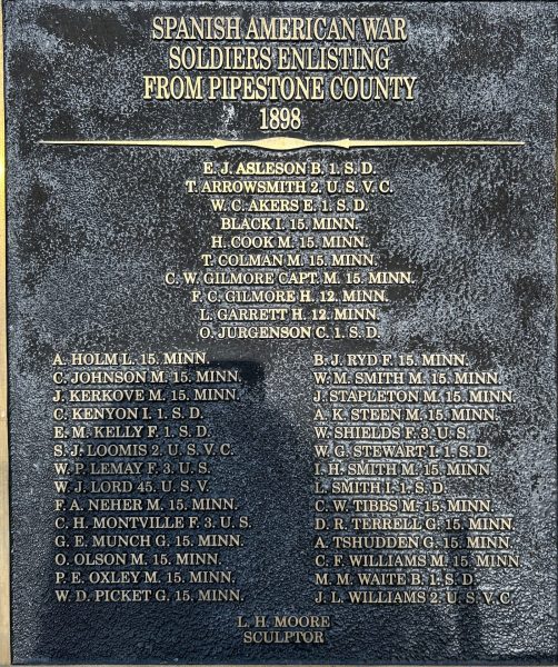 L.H. MOORE SOLDIER MEMORIAL MONUMENT PLAQUE E