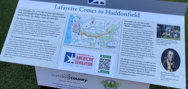 LAFAYETTE COMES TO HADDONFIELD WAR MEMORIAL PANEL