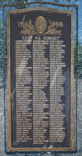 “LEST WE FORGET” THE GREAT WAR MEMORIAL PLAQUE B