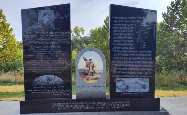 MAJOR GENERAL ANTHONY WAYNE WAR MEMORIAL FRONT