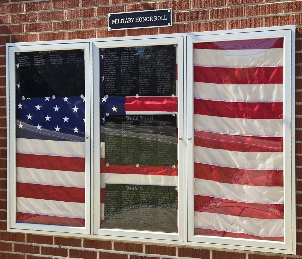 MILITARY HONOR ROLL MEMORIAL PLAQUE