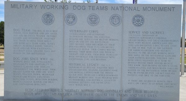 MILITARY WORKING DOG TEAMS NATIONAL MONUMENT CLOSE-UP