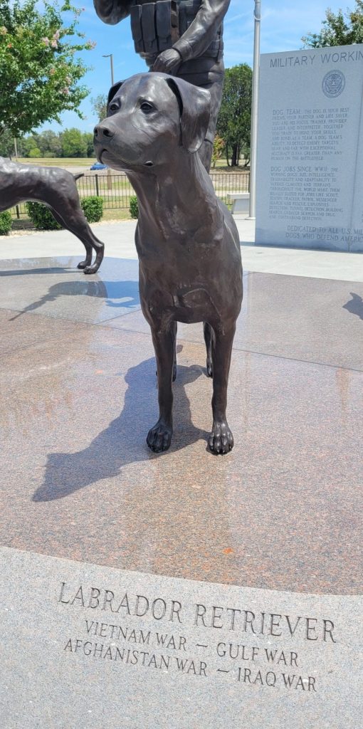 MILITARY WORKING DOG TEAMS NATIONAL MONUMENT STATUE B