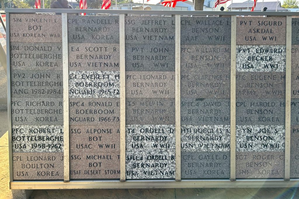 MINNEOTA-GHENT-TAUNTON-VETERAN’S MEMORIAL BRICKS SECTION A