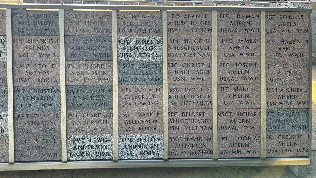 MINNEOTA-GHENT-TAUNTON-VETERAN’S MEMORIAL BRICKS SECTION B