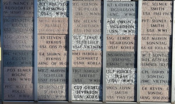 MINNEOTA-GHENT-TAUNTON-VETERAN’S MEMORIAL BRICKS SECTION K