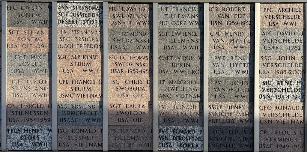 MINNEOTA-GHENT-TAUNTON-VETERAN’S MEMORIAL BRICKS SECTION L