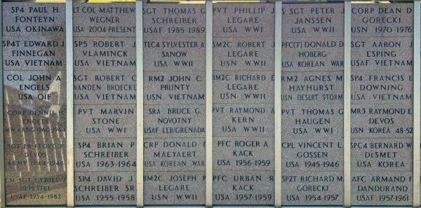 MINNEOTA-GHENT-TAUNTON-VETERAN’S MEMORIAL BRICKS SECTION M