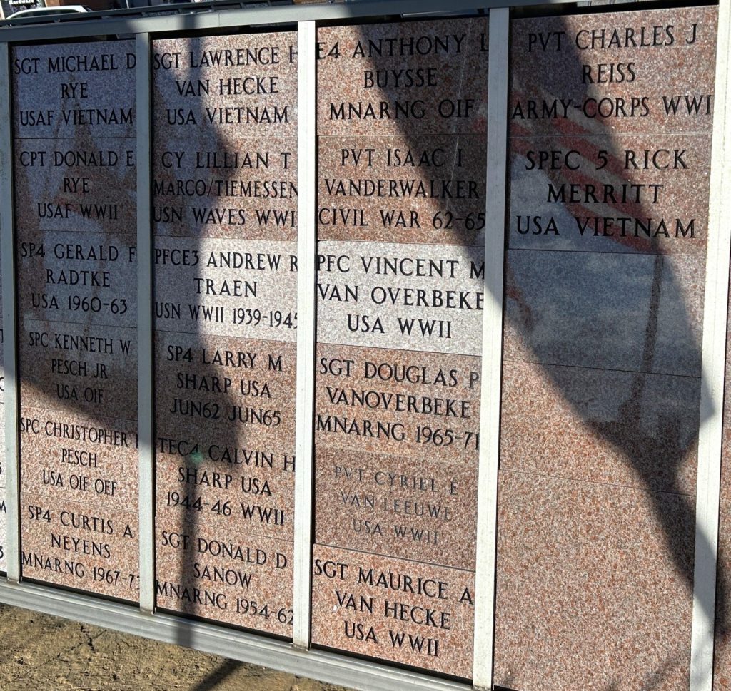 MINNEOTA-GHENT-TAUNTON-VETERAN’S MEMORIAL BRICKS SECTION P