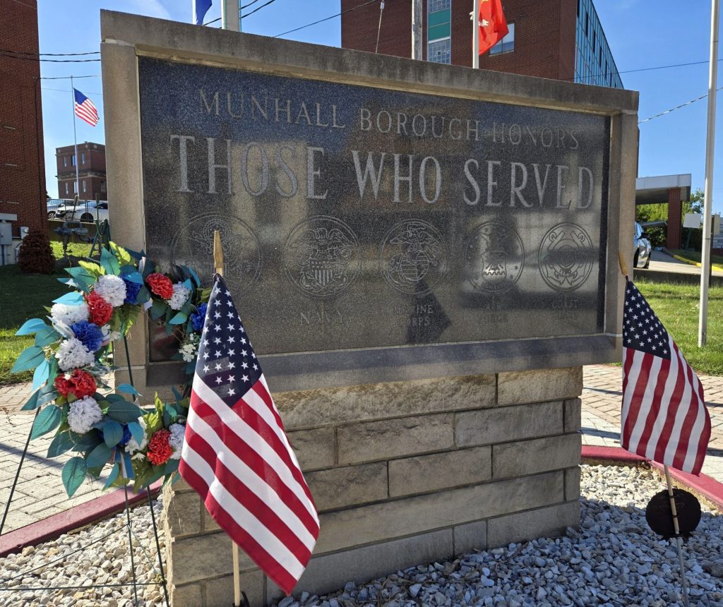 MUNHALL BOROUGH VETERANS MEMORIAL FRONT