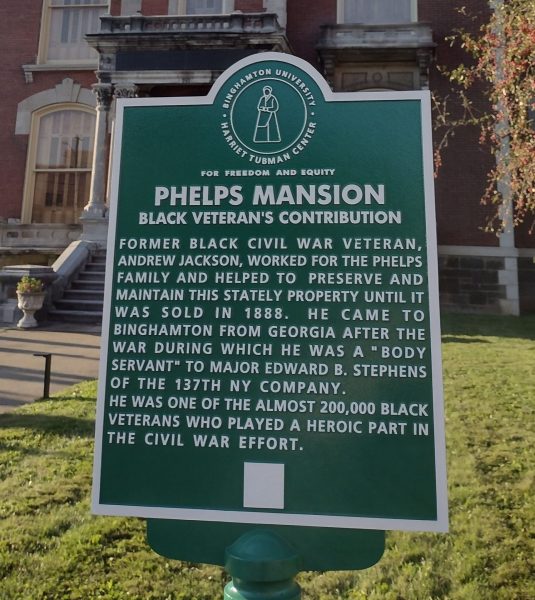 PHELPS MANISON BLACK VETERAN’S CONTRIBUTION WAR MEMORIAL MARKER