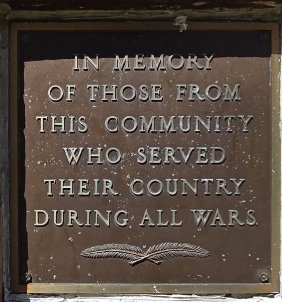 PIUS STREET ALL WARS MEMORIAL PLAQUE A