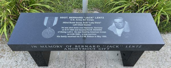 REFLECTIONS MEMORIAL PARK BENCH