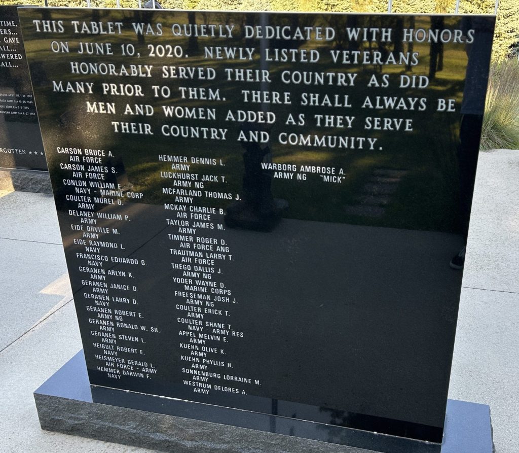 REFLECTIONS MEMORIAL PARK STONE J