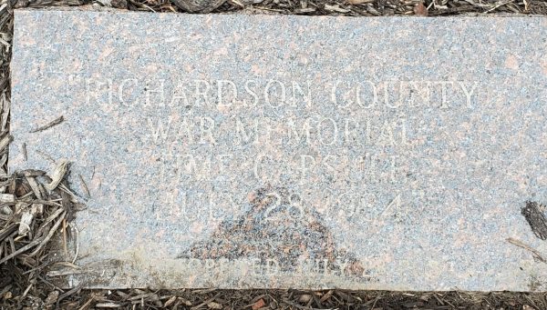 RICHARDSON COUNTY WAR MEMORIAL TIME CAPSULE