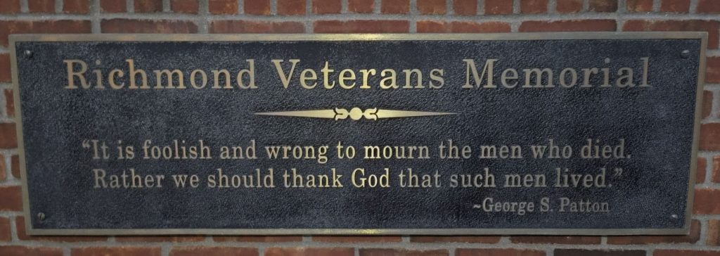 RICHMOND, MI VETERANS MEMORIAL PLAQUE B