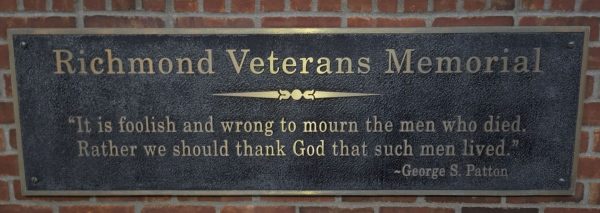 RICHMOND, MI VETERANS MEMORIAL PLAQUE B