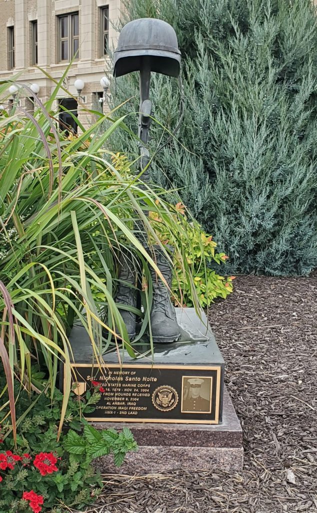 SGT. NICHOLAS SANTO NOLTE WAR MEMORIAL BATTLEFIELD CROSS