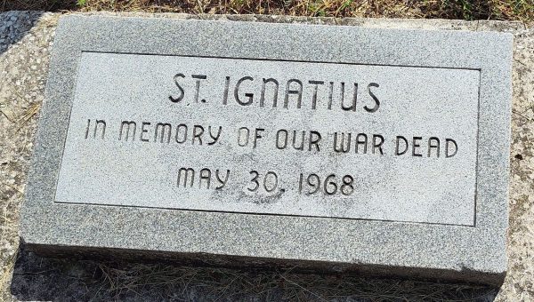 ST. IGNATIUS WAR DEAD MEMORIAL TABLET