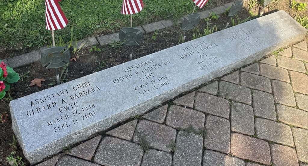 ST. TERESA SEPTEMBER 11, 2001 WAR MEMORIAL HONOR ROLL STONE A