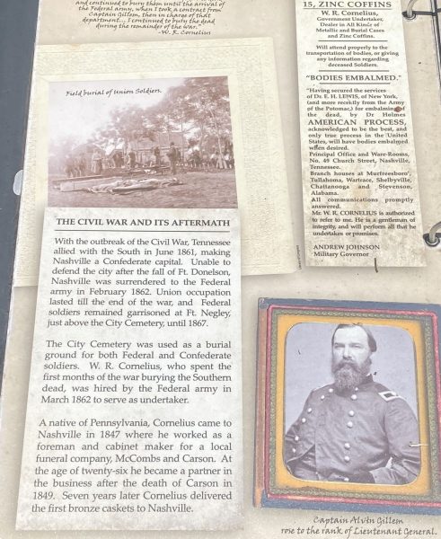 THE CIVIL WAR AND ITS AFTERMATH MEMORIAL BOOK SECTION A