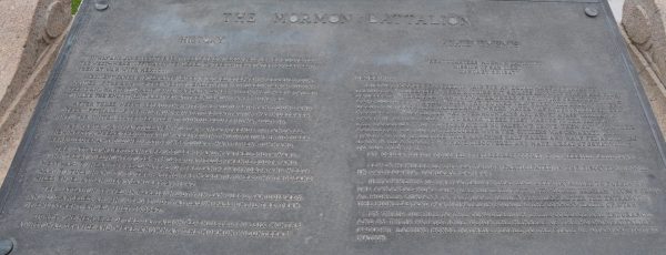 THE MORMAN BATTALION HISTORY AND ACHIEVEMENTS MEMORIAL PLAQUE