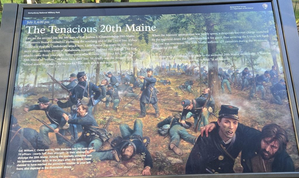 THE TENACIOUS 20TH MAINE WAR MEMORIAL PANEL