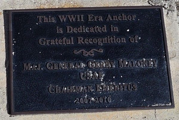 THIS WWII ERA ANCHOR MEMORIAL PLAQUE
