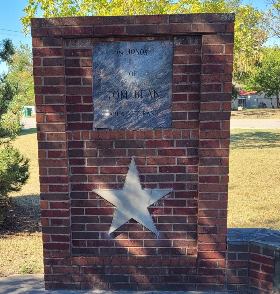 TOM BEAN AREA VETERANS MEMORIAL