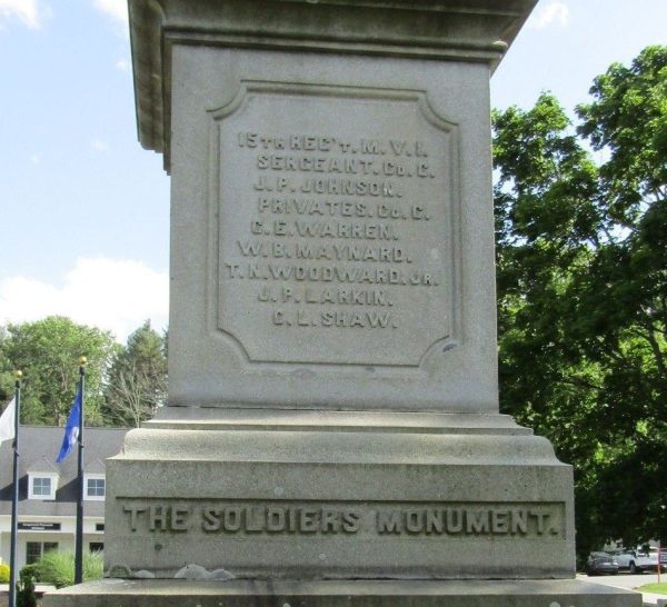 TOWN OF NORTHBOROUGH THE SOLDIERS MONUMENT SIDE A