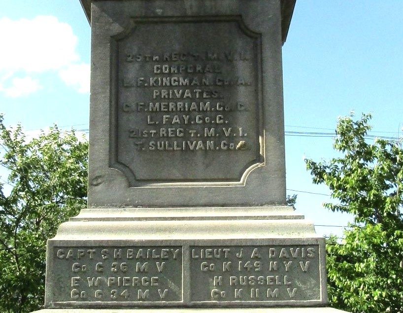 TOWN OF NORTHBOROUGH THE SOLDIERS MONUMENT SIDE C