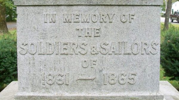 TOWN OF THOMASTON SOLDIERS AND SAILORS WAR MEMORIAL SIDE A