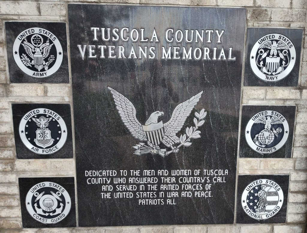 TUSCOLA COUNTY VETERANS MEMORIAL PLAQUE