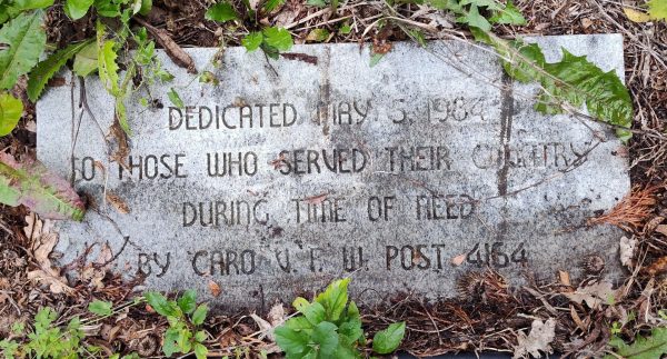 V.F.W. POST 4164 VETERANS MEMORIAL STONE E