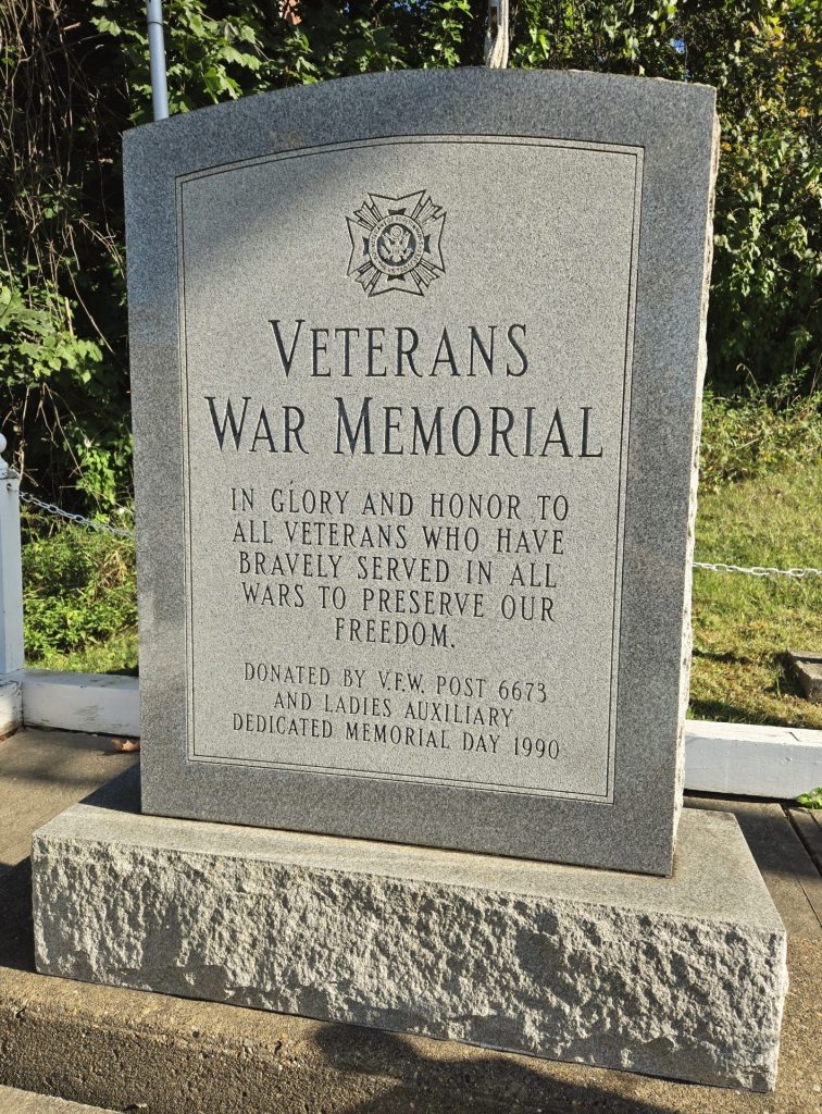 V.F.W. POST 6673 VETERANS WAR MEMORIAL STONE