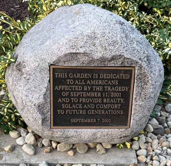VILLA PARK SEPTEMBER 11, 2001 MEMORIAL GARDEN PLAQUE