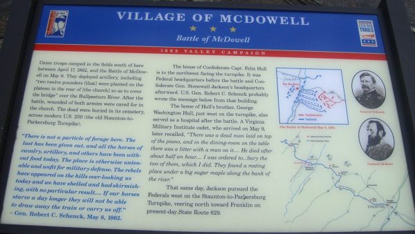 VILLAGE OF MCDOWELL WAR MEMORIAL PANEL