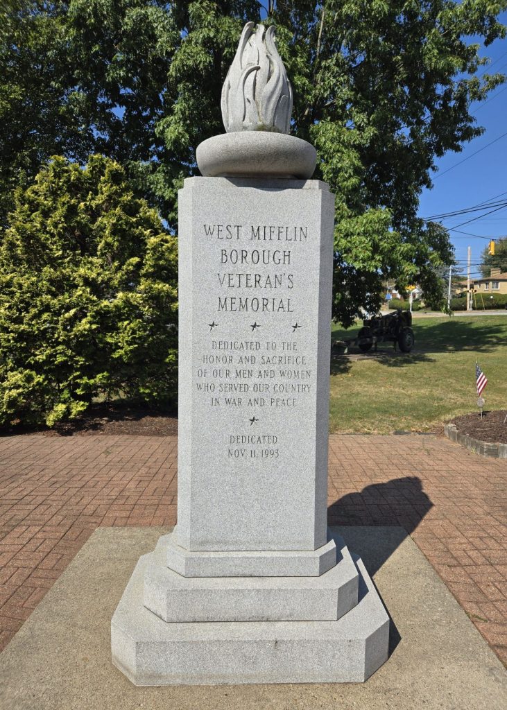 WEST MIFFLIN BOROUGH VETERAN’S MEMORIAL