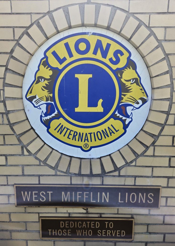 WEST MIFFLIN LIONS VETERANS MEMORIAL CLOSE-UP