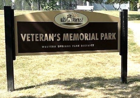 WESTERN SPRINGS VETERANS MEMORIAL PARK MARKER