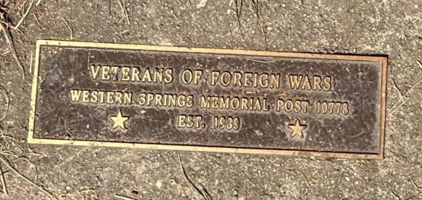 WESTERN SPRINGS VETERANS MEMORIAL PARK PLAQUE C